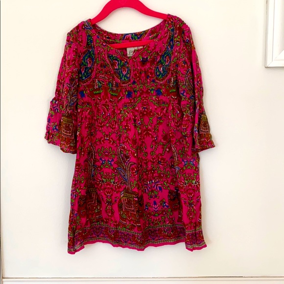 Peek Hot pink patterned dress - Picture 2 of 5